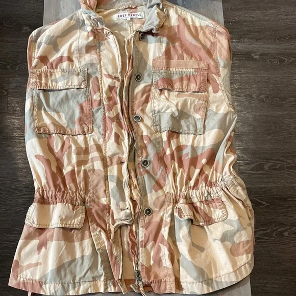 Free People Camo Utility Jacket US L - Picture 5 of 9